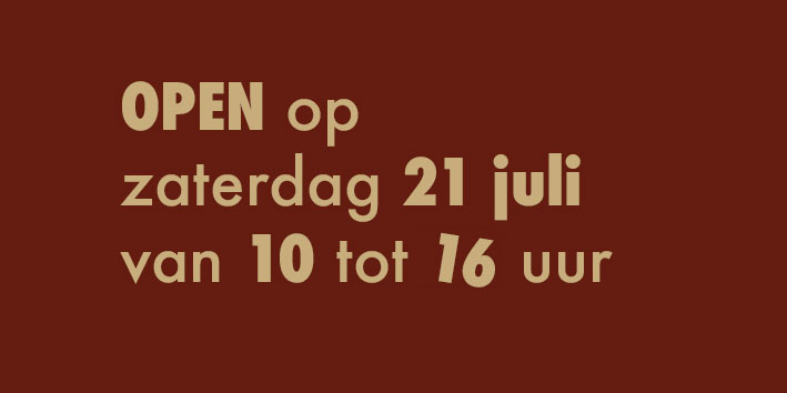 Wij zijn open